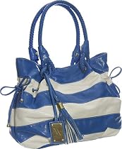 Oversized ''St. Croix'' Tote By Vitalio - Brown, Multi Color or Blue and Off White