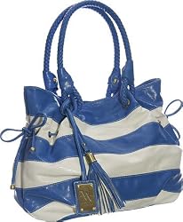 Oversized ''St. Croix'' Tote By Vitalio - Brown, Multi Color or Blue and Off White