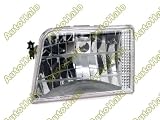 1993 - 1997 ( 1994 1995 1996 ) / 93-97 ( 94 95 96 ) FORD RANGER EURO HEADLIGHTS - CHROME - IPCW OR IN PRO CAR WEAR