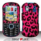 Rubberized Hot Pink Black Leopard Snap on Design Case Hard Case Skin Cover  ....