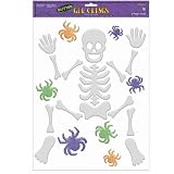 Skeleton Glitter Large Gel Cling