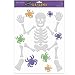 Skeleton Glitter Large Gel Cling