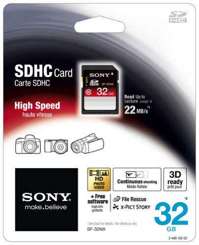 Sony SF32NX Class 10 SD 32GB Flash-Speicherkarte Preisvergleich