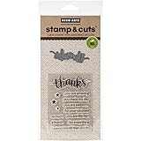 Hero Arts Stamp and Cut Thanks Stamp with Matching Die Cut Set