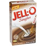 Jell-O Singles Instant Pudding Snacks, Chocolate, 6-Count Boxes (Pack of 10)