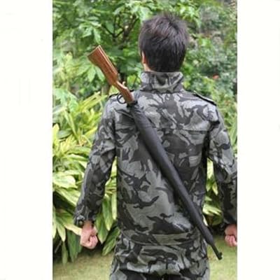雨の日もサバイバル【ライフル型アンブレラ/銃傘】 肩紐付き