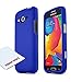 Galaxy Avant Case, [Blue] Slim Grip Rubberized Hard Plastic Case for Samsung Galaxy Avant (2014)