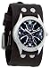 Cross with Skull Shadows Wide Band Trendy Fashion Design Circle Steel Black Dial Gothic Punk Biker Wristband Watch Cross33