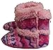 N'Ice Caps Baby and Little Kids Soft Sherpa Lined Micro Fleece Velcro Closure Booties
