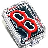 Image Boston Red Sox Glass Ashtray - Dimensions 3 Inch x 4 Inch - Simulated Black Velvet Botton