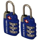 Lewis N. Clark TSA 3-dial Combo Lock - 2 pack Luggage Accessories