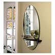 Oval Mirror with Java Shelf