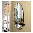 Oval Mirror with Java Shelf