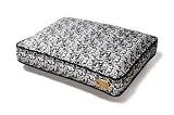 P.L.A.Y. Rectangular Bed with Eco-Friendly Filler and 100-Percent Cotton Cover, White/Frolic