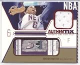 2003-04 Fleer Authentix Jersey Authentix JA-KM Kenyon Martin New Jersey Nets (Piece of Authentic Game-Worn Jersey - Basketball Cards)