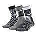Nike Big Boys' Performance Square/Dots Crew Socks 3 Pack