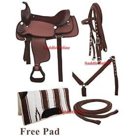 Synthetic Brown Horse Saddle Tack Pad 12-18