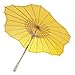 Quasimoon PaperLanternStore.com 32 Inch Yellow Paper Parasol Umbrella, Scallop Shaped