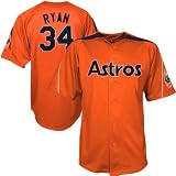 Nolan Ryan Houston Astros Orange Cooperstown Baseball Jersey