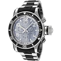 Invicta Men's F0063 Russian Diver Collection Chronograph Stainless and Black Rubber Watch