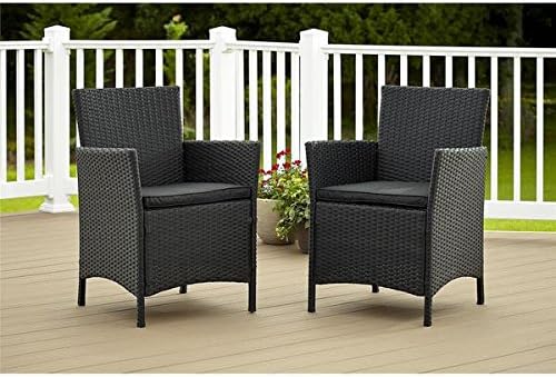Cosco Outdoor Jamaica Resin Wicker Dining Chairs (Set of 2)