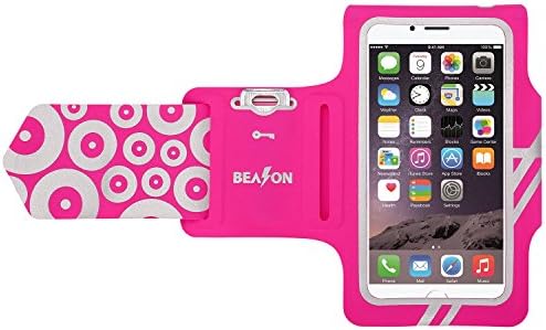 BEASON iPhone 6/6s(4.7'') Running Armband, Water Resistant Lightweight Sports Workout Armband with Key Pocket for iPhone 6/6s[Touch Screen Control] , Rose Red