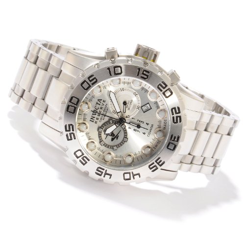 Invicta Men's 0810 Reserve Chronograph Silver Dial Stainless Steel Watch
