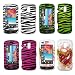 Premium Designs Cell Phone Hard Cover Case for Samsung Rogue U960 (Choose From 6 Designs; Zebra, Hot Pink/Black Zebra, Neon Green/Black Zebra, White Love Tattoo, Heart Flower, Spring Flower)