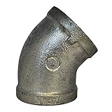 JFE継手 白ねじ込み縁付45°エルボ  20A (10個入り)