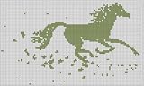 Running Horse 2 Cross Stitch Pattern