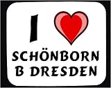 I Love Schönborn b Dresden Decorated Mouse Pad