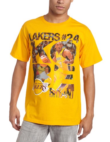 NBA Men's Los Angeles Lakers Kobe Bryant Last Second Shot Short Sleeve Basic Tee, Yellow Gold, X-Large