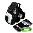 Apple iPod Touch 4th Generation Accessories Kit: Black Nylon & Mesh Exercise Neoprene Armband + Custom Cut Full Body iPod Touch 4th Generation Screen Protector + VG Live * Laugh * Love Wrist Band!!!