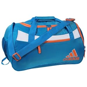 adidas Women's Squad II Duffel Bag, Solar Blue/Glow Orange