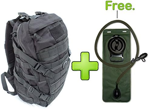 RibRave Coyote Backpack with Free Hydration Reservoir | Black