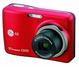 GE C1033 10 MP Digital Camera with 3X Optical Zoom and 2.4-Inch LCD (Red)