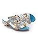 Charm Foot Rhinestone Womens Low Heel Slippers Sandal