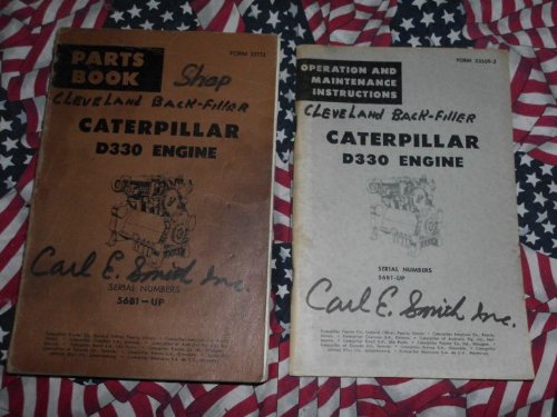 Best Cheap Caterpillar D330 Engine Parts Book Operation Manual Set