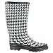 1.4.3. Girl Women's Raisin Rain Boot,Houndstooth,8 M US
