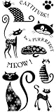 Inkadinkado Cats Clear Stamps