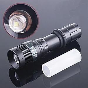 UltraFire® Cree XML-T6LED, LED Flashlight 900lumens,4w.Distance: 200-500m. Zoomable Torch