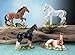 Small Collection of Mixed Horses Statue Figurines, Set of Four
