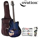 Ovation DJA34-AL DJ Ashba Acoustic-Electric Guitar with Ashba Land Graphics - Includes: DPS/Planet 16 Pick Sampler