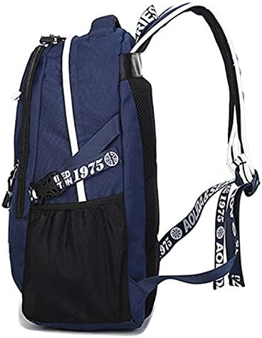 Green Youth Women's And Men's Fashion Sports Schoolbag Casual Travel Bag Sky Blue Canvas Backpack