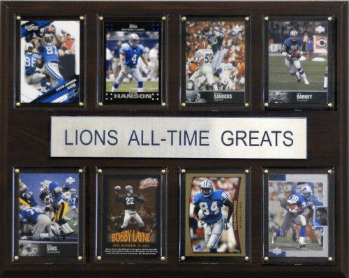 NFL Detroit Lions All-Time Greats Plaque