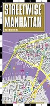 Streetwise Manhattan Map - Laminated City Street Map of Manhattan, New York - Folding pocket size travel map with subway map, bus map
