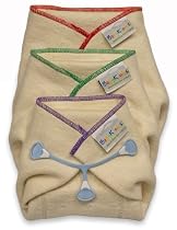 BabyKicks 3 Pack Prefold Diaper, Small