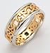 14K All Yellow Contemporary Celtic Band
