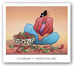 Chili Fiesta by R.C. Gorman 28.25"x22.25" Art Print Poster