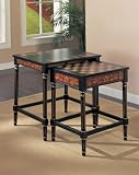 Masterpiece Nested Game Tables with Game Pieces By Powell Furniture